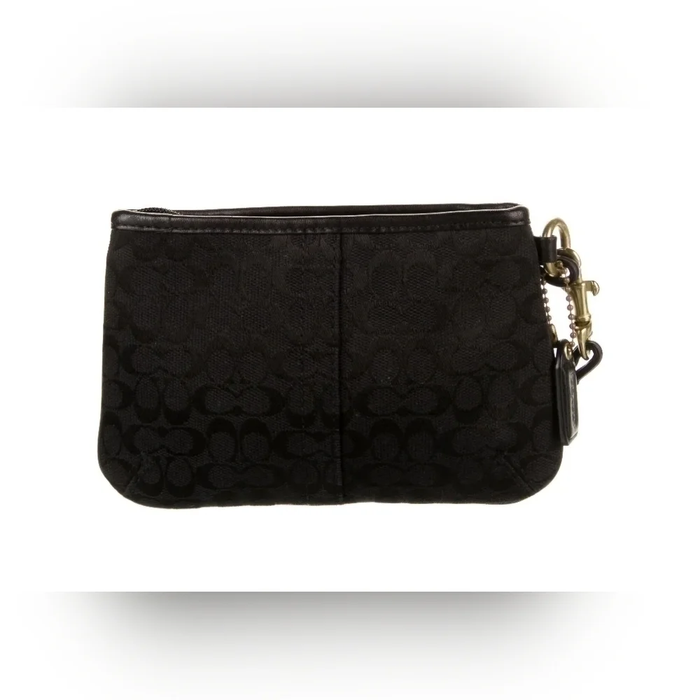 Coach | 1941 Leather Trim Canvas Wristlet | Color: Black | Vintage